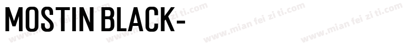 Mostin Black字体转换